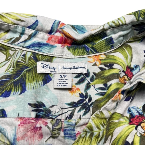 Tommy Bahama Disney Jungle Jubilee Women’s Shirt Size S Linen Button Up Hawaiian - Picture 3 of 6